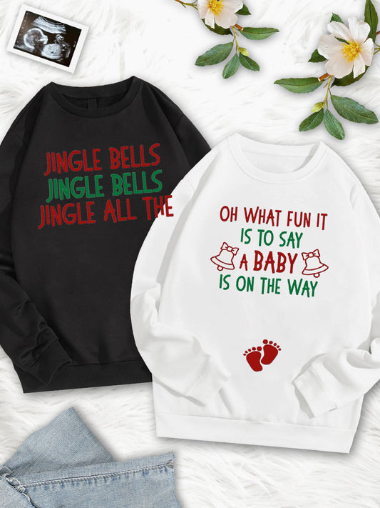 A Baby Is On The Way Couple Sweatshirt