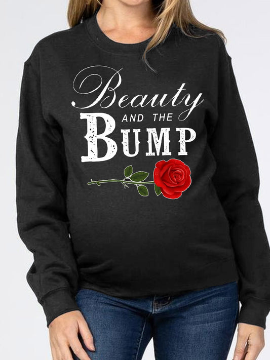 Beauty And The Bump Maternity Sweatshirt