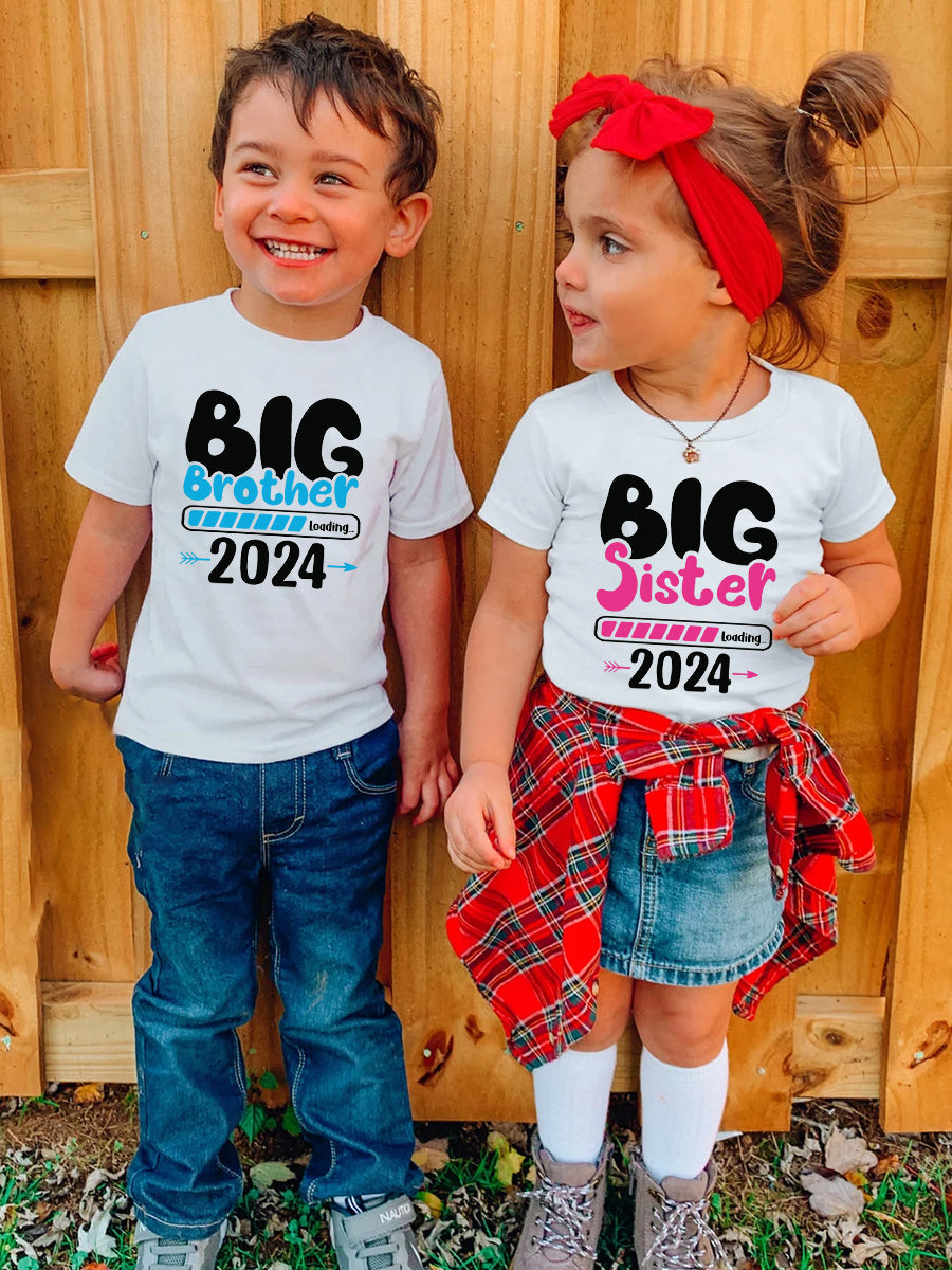 Big Brother/Sister 2024/2025 Cute Family Matching Shirt