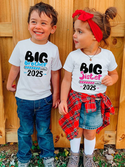 Big Brother/Sister 2024/2025 Cute Family Matching Shirt