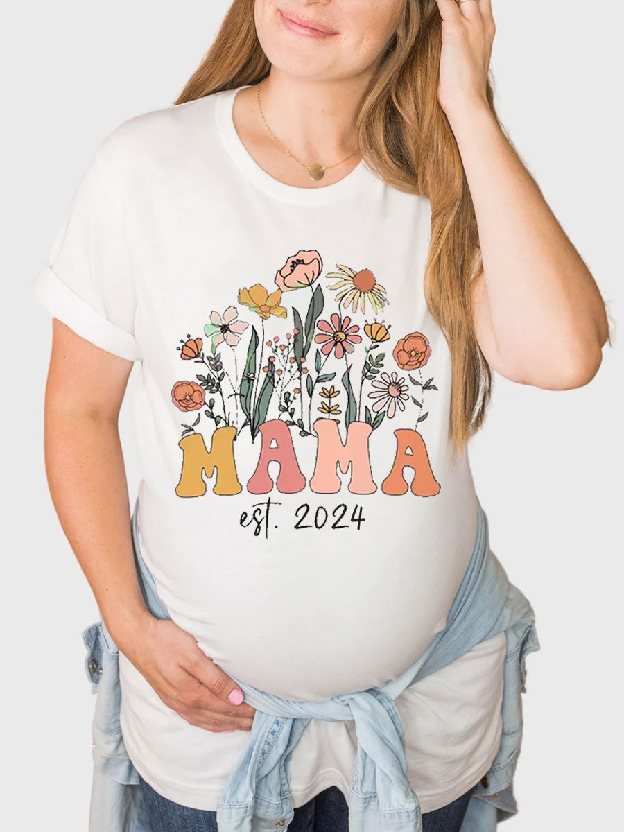 Mama Est. 2024/2025 Maternity Shirt