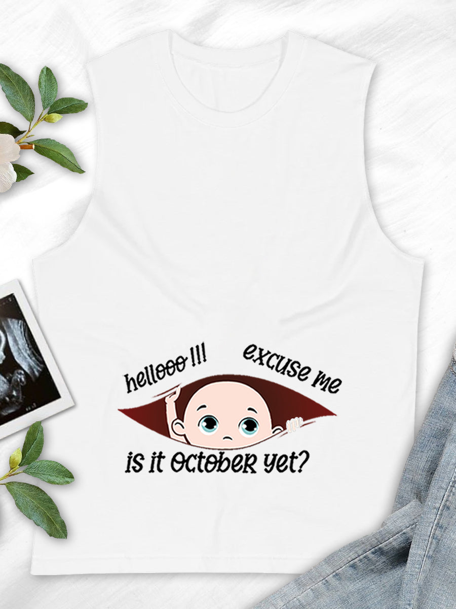 Customizable Months Baby Boy Peeking Maternity Shirt