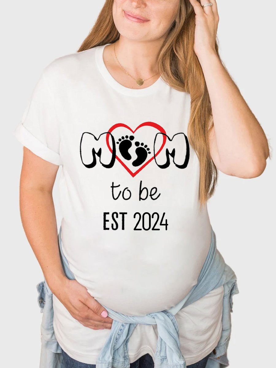 Mom To Be Est. 2024/2025 Couple Sweatshirt