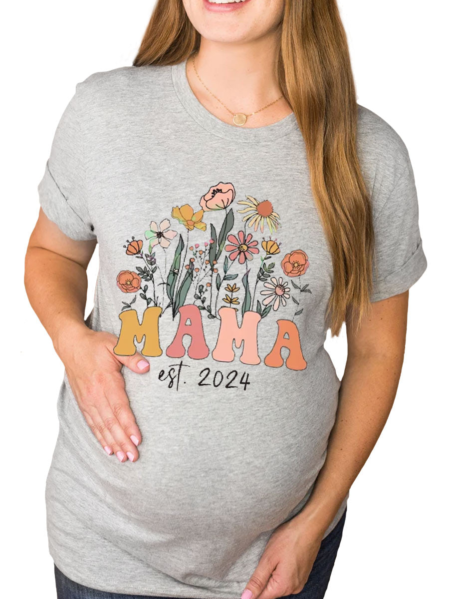 Mama Est. 2024/2025 Maternity Shirt