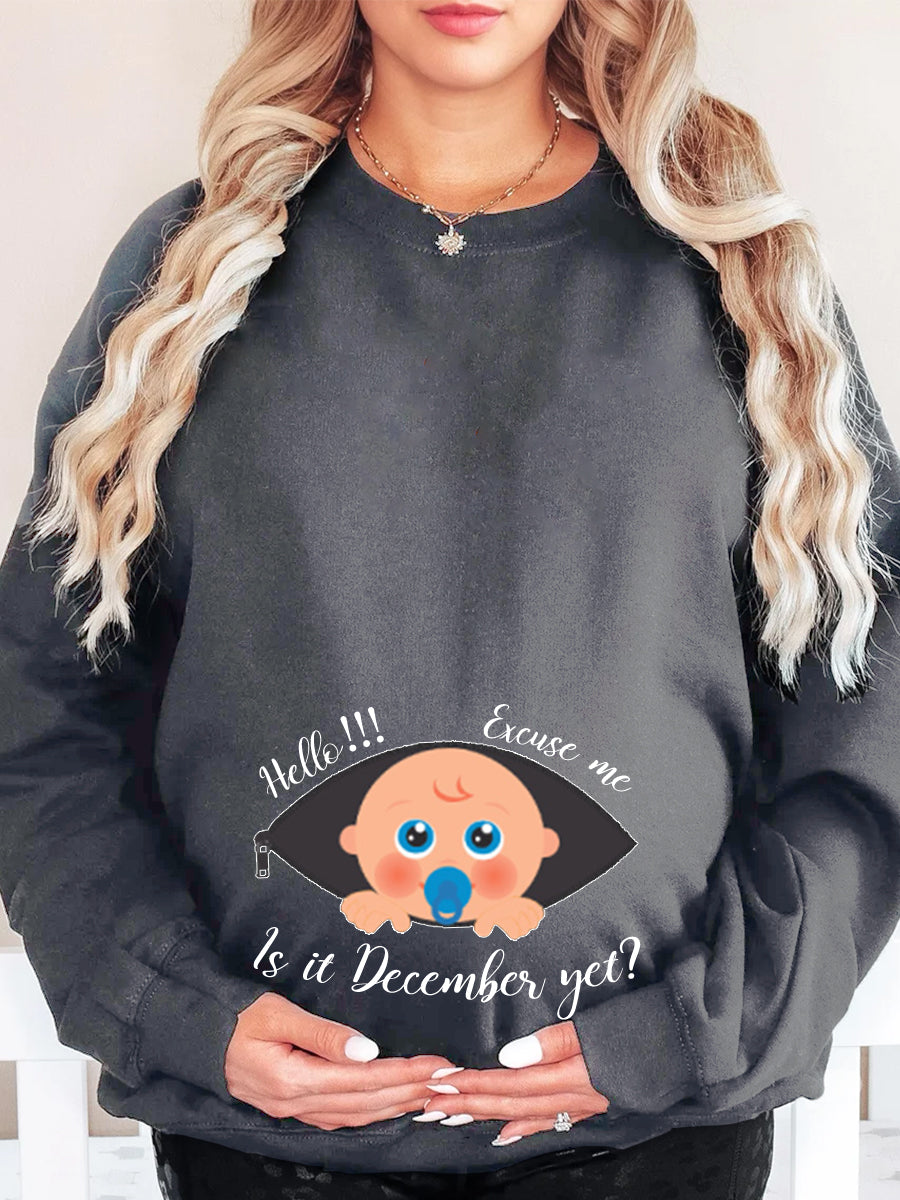 Excuse Me Is It Customizable Months Cute Boy Maternity Shirt