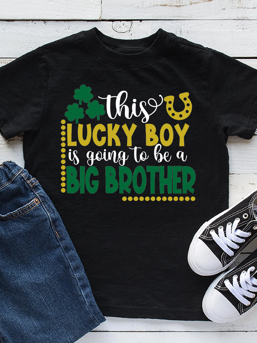 This Lucky Girl Is Going To Be A Big Bro&Sis Family Matching Shirt