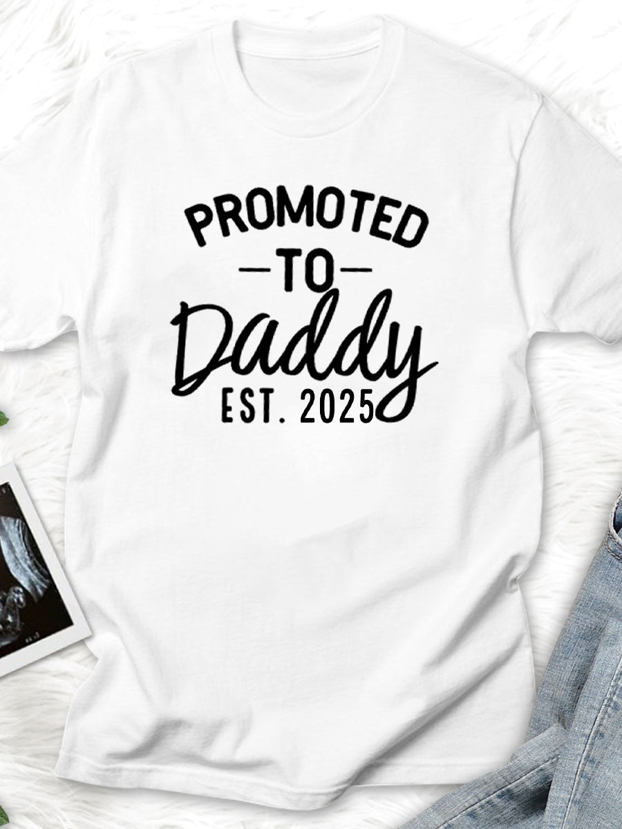 Promoted To Grandparents, Aunt/Uncle Est. 2024/2025 Announcement Family Matching Shirt