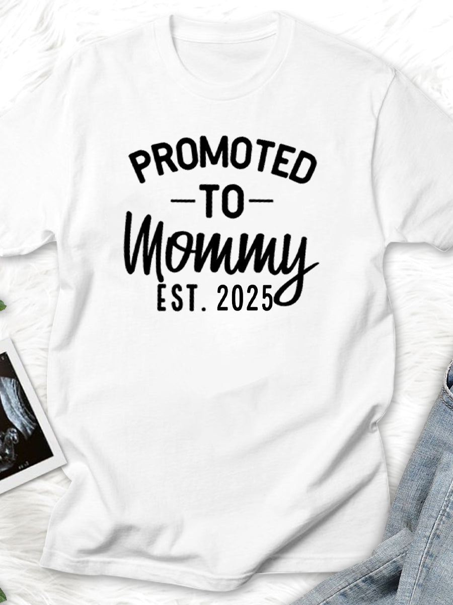 Promoted To Grandparents, Aunt/Uncle Est. 2024/2025 Announcement Family Matching Shirt