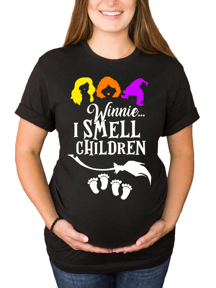 Winnie I Smell Child Twins Maternity Shirt