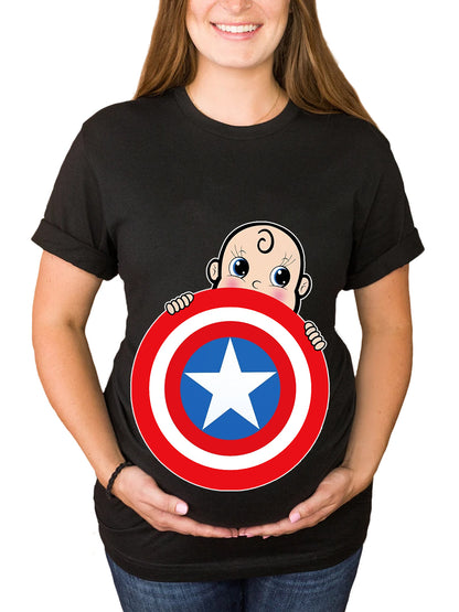 American Boy Pregnant Maternity Shirt