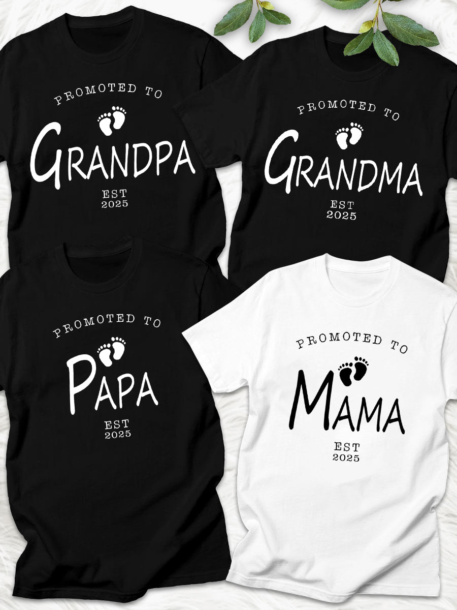 Promoted To Mama 2024/2025 Announcement Family Matching Sweatshirt