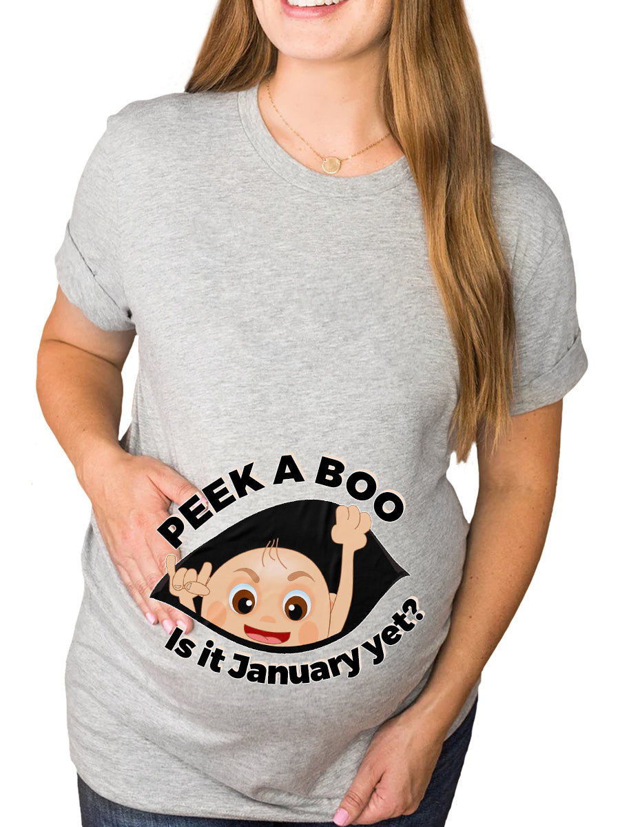 Peek a Boo Is It Customizable Months Baby Maternity Sweatshirt