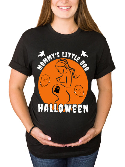 Mommy's Little Boo Maternity Halloween Shirt