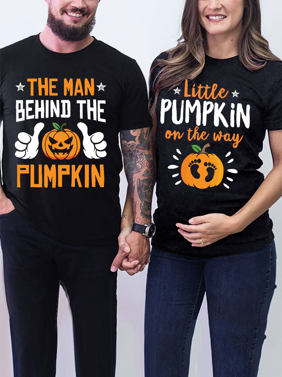 Little Pumpkin On The Way Funny Announcement Parents Sweatshirt