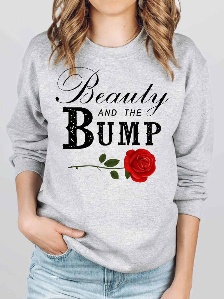 Beauty And The Bump Maternity Sweatshirt