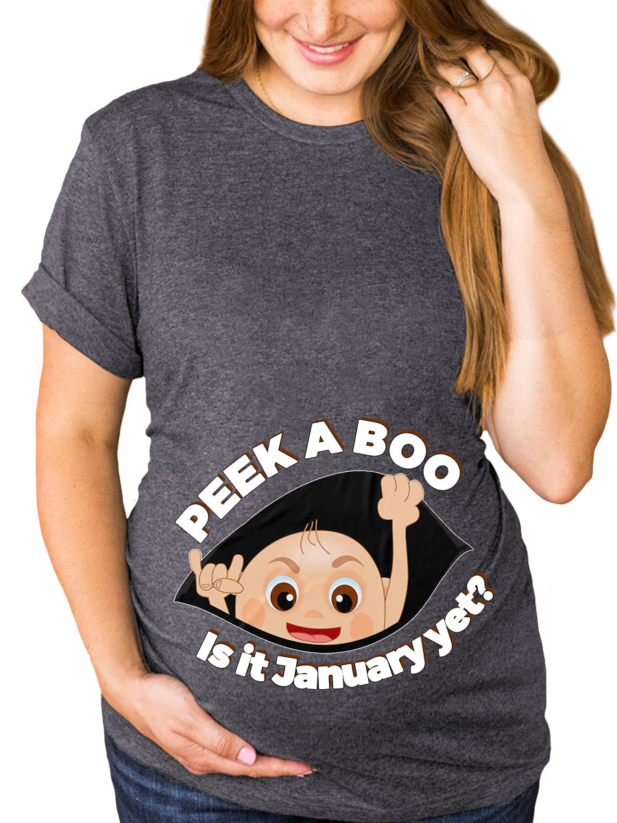 Peek a Boo Is It Customizable Months Baby Maternity Sweatshirt