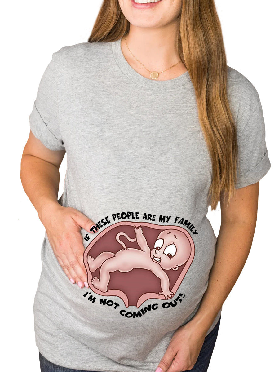 I‘m Not Coming Out Maternity Sweatshirt