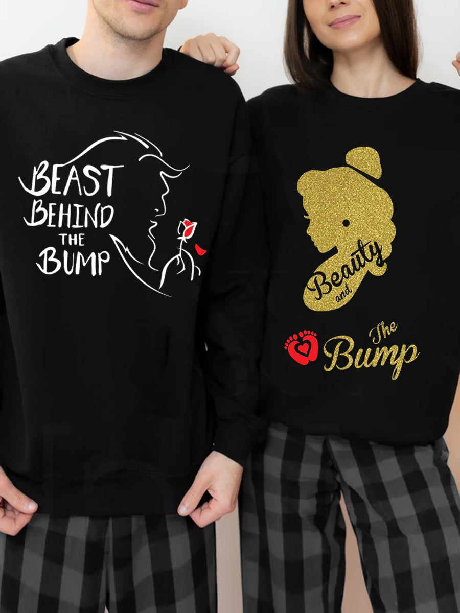 Beauty And The Bump Couple Maternity Sweatshirt