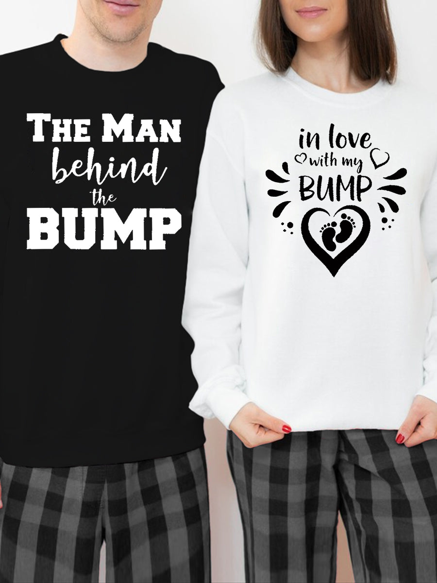 In Love With My Bump Couple Maternity Sweatshirt