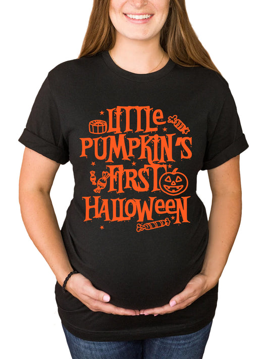 Little Pumpkin's First Halloween Maternity Shirt