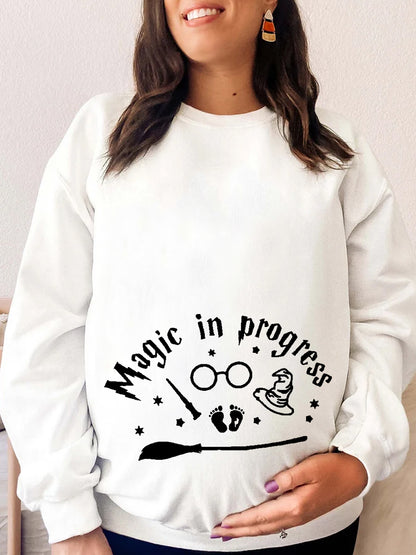 Magic In Progress Couple Maternity Sweatshirt