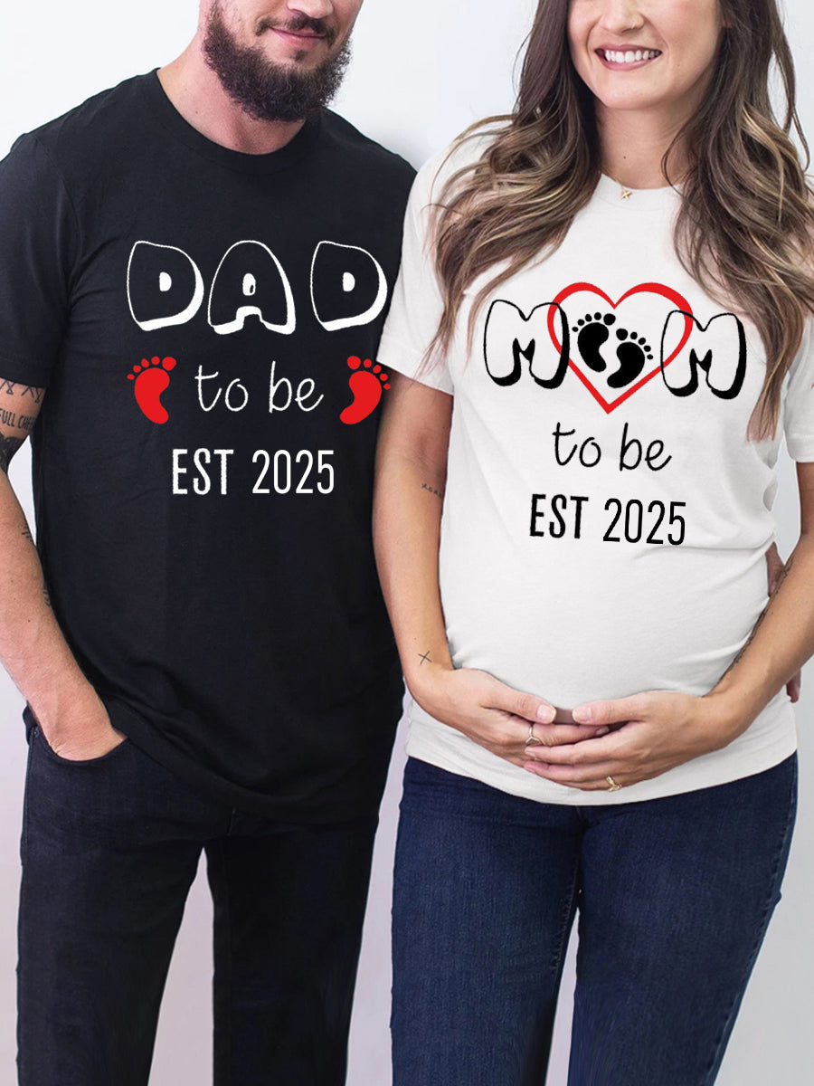 Mom To Be Est. 2024/2025 Couple Sweatshirt