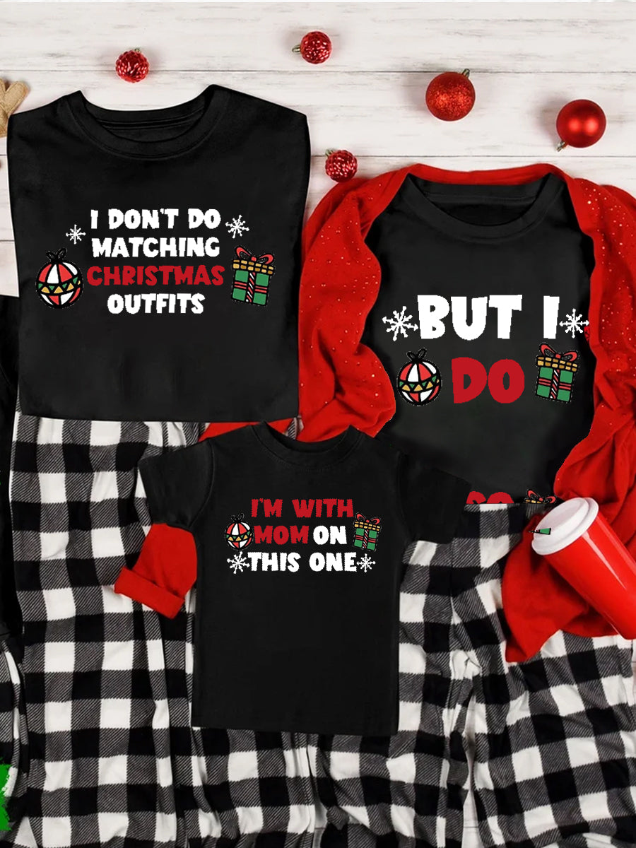 Matching Christmas Outfits Announcement Family Matching Shirt