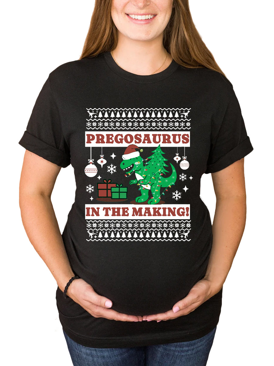 Pregosaurus In The Making Maternity Sweatshirt