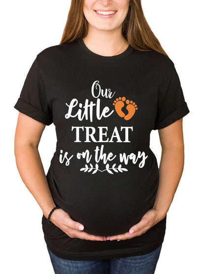 Our Little Treat Is On The Way Maternity Shirt