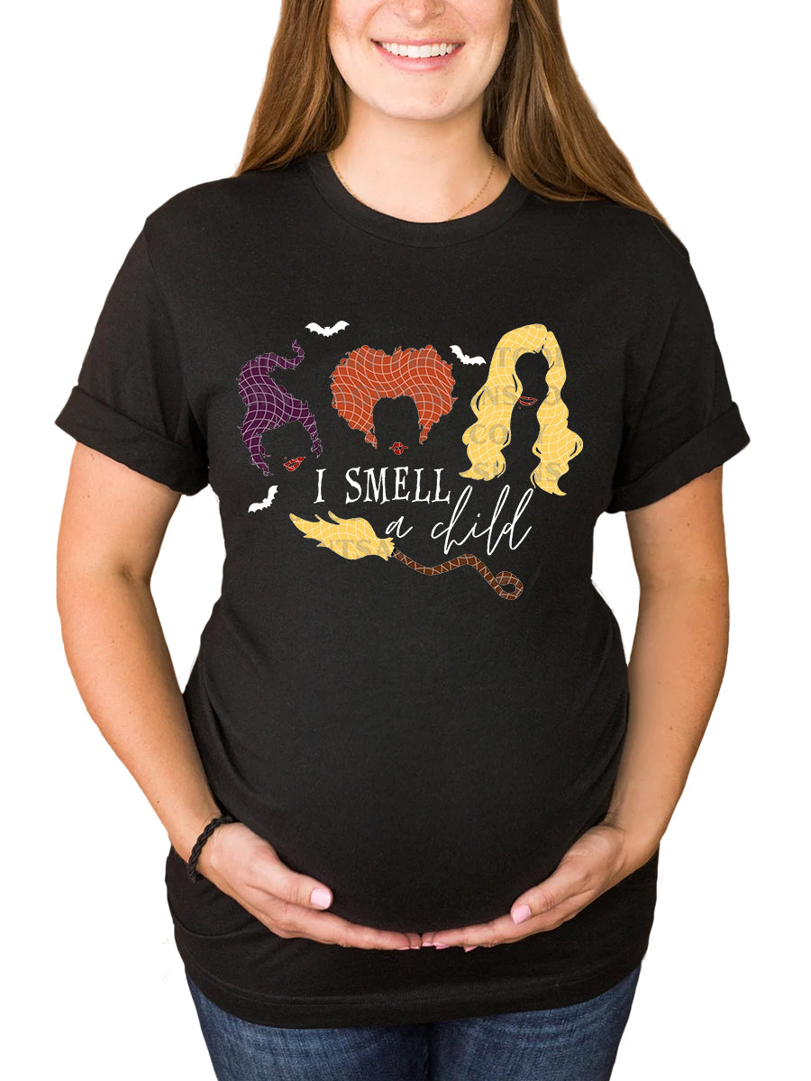 I Smell A Child Hocus Pocus Maternity Shirt