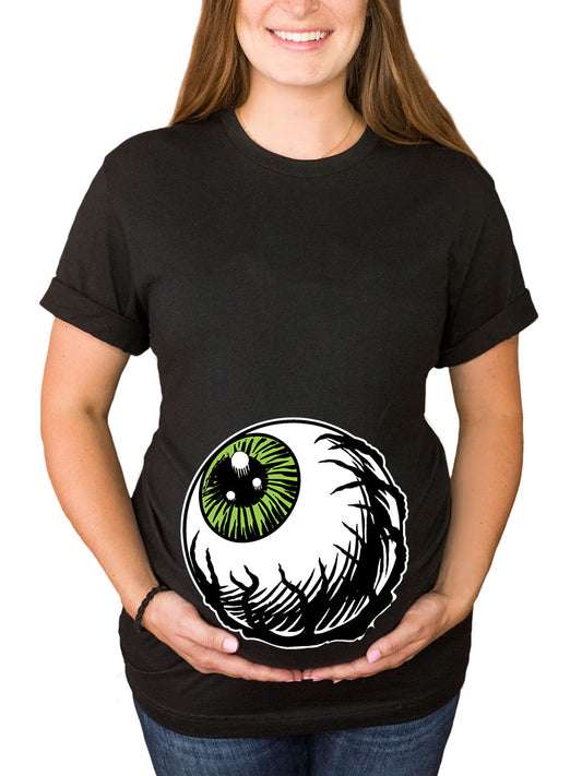 Eyeball Bump Halloween Maternity Shirt