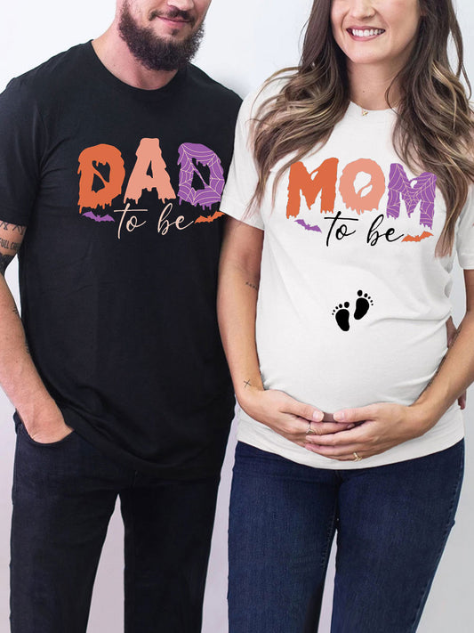 Dad/Mom to be Halloween Couple Shirt