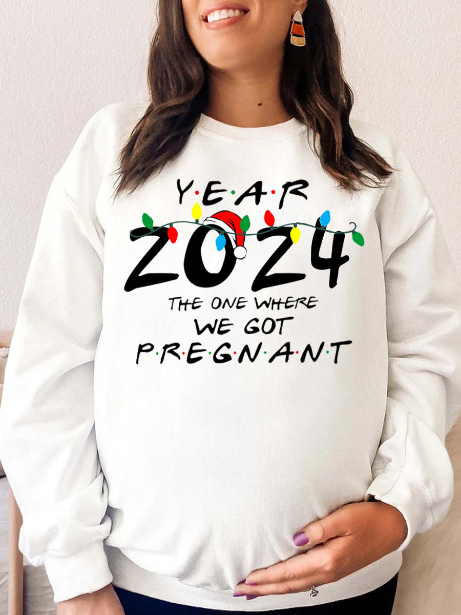 The One Where We Got Pregnant Maternity Sweatshirt