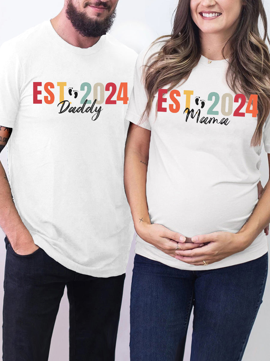 Est 2024/2025 Daddy/Mama Couple Sweatshirt