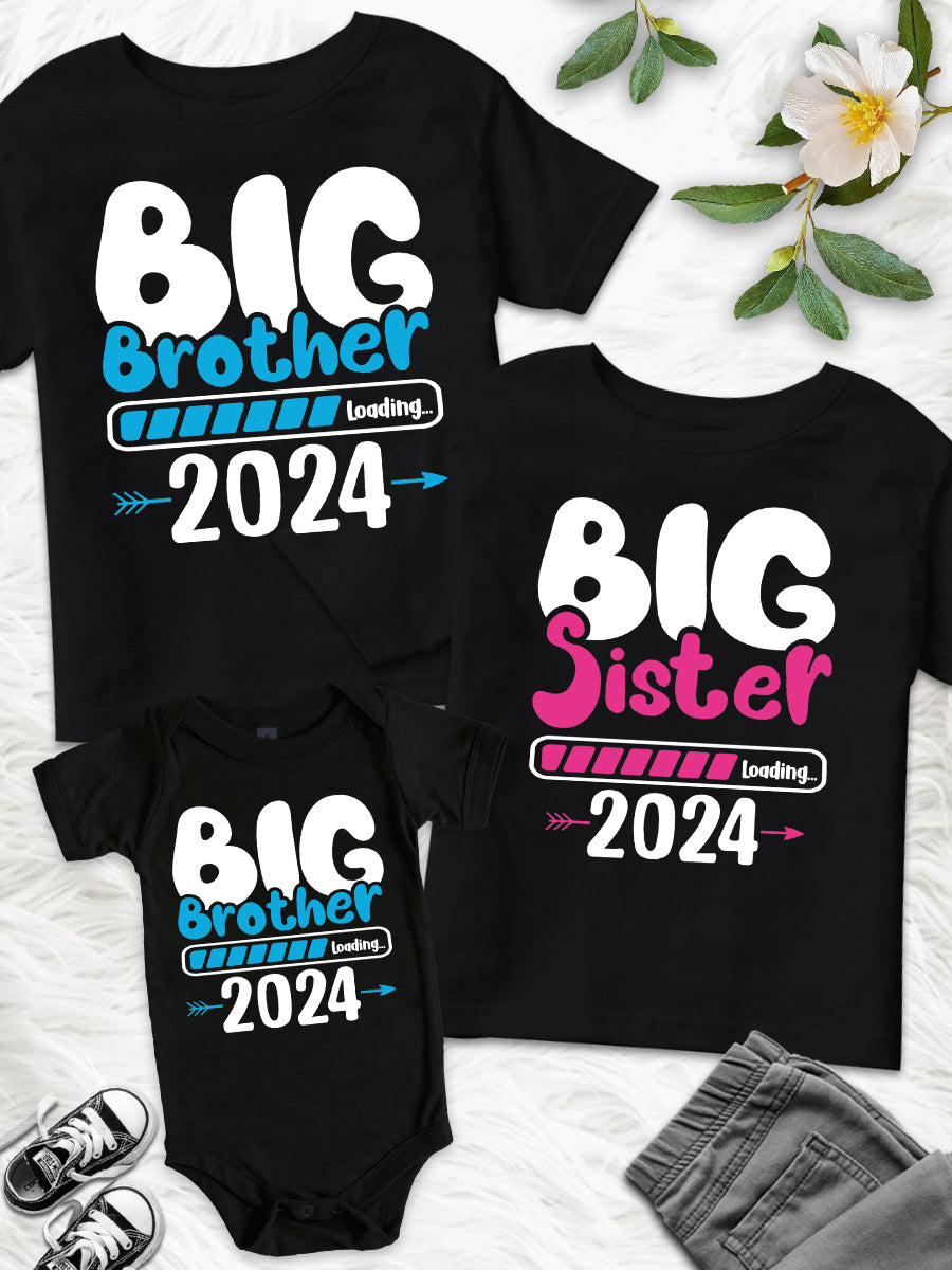 Big Brother/Sister 2024/2025 Cute Family Matching Shirt