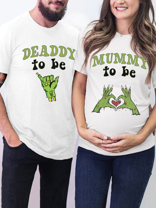 Mommy To Be & Daddy To Be Couple Shirt