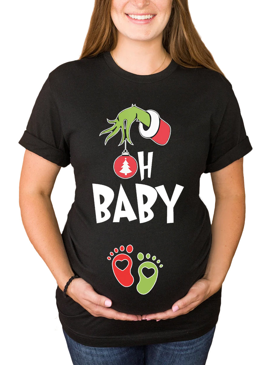 Oh Baby Christmas Maternity Shirt