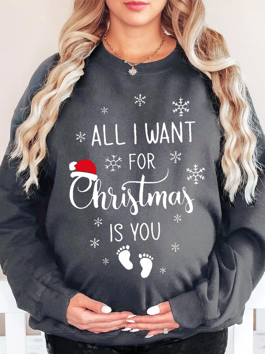 All I Want For Christmas Is You Maternity Shirt