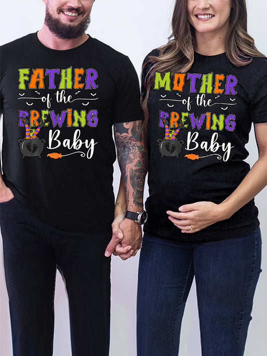 Mother Of The Brewing Baby Couple Shirt