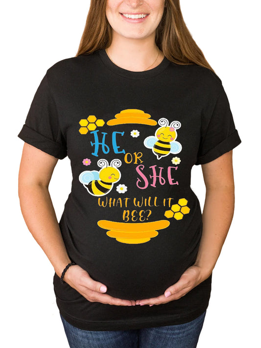 He Or She What Will It Bee Maternity Shirt