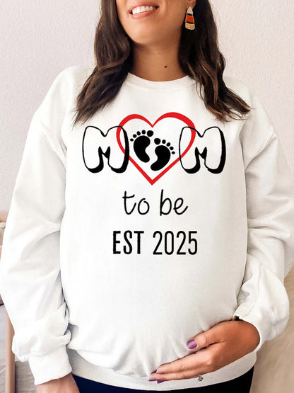 Mom To Be Est. 2024/2025 Couple Sweatshirt