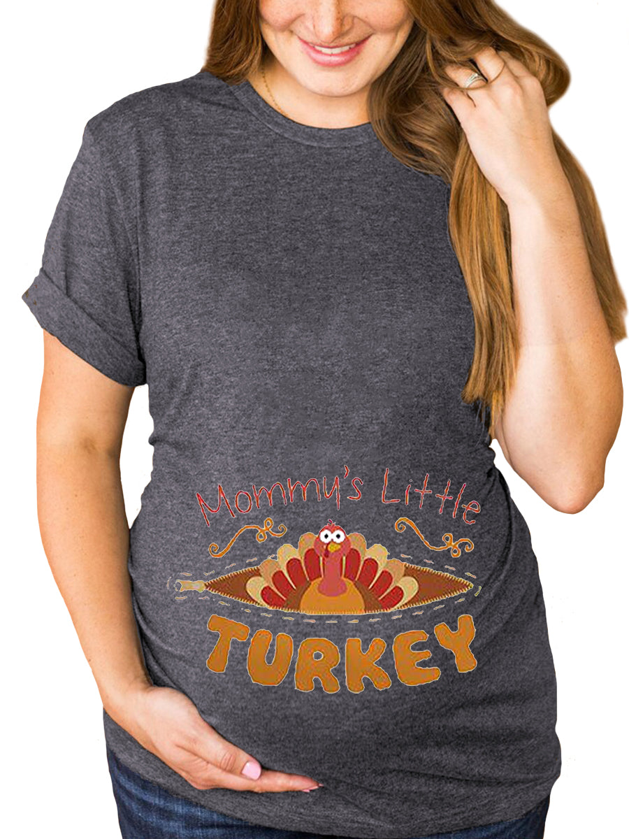 Mommy's Little Turkey Maternity Shirt