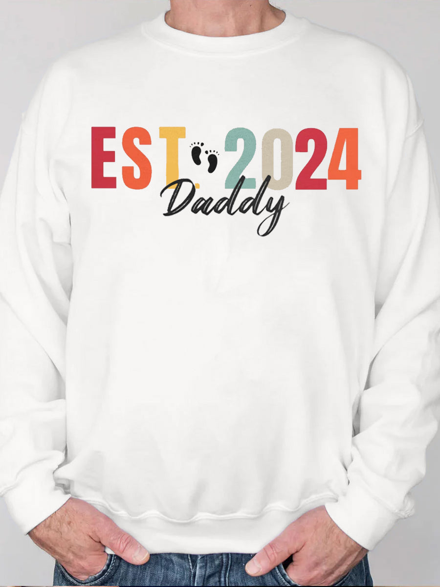 Est 2024/2025 Daddy/Mama Couple Sweatshirt