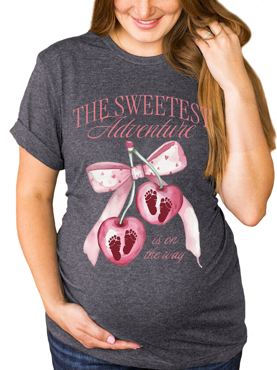 The Sweetest Adventure Is On The Way Maternity Shirt