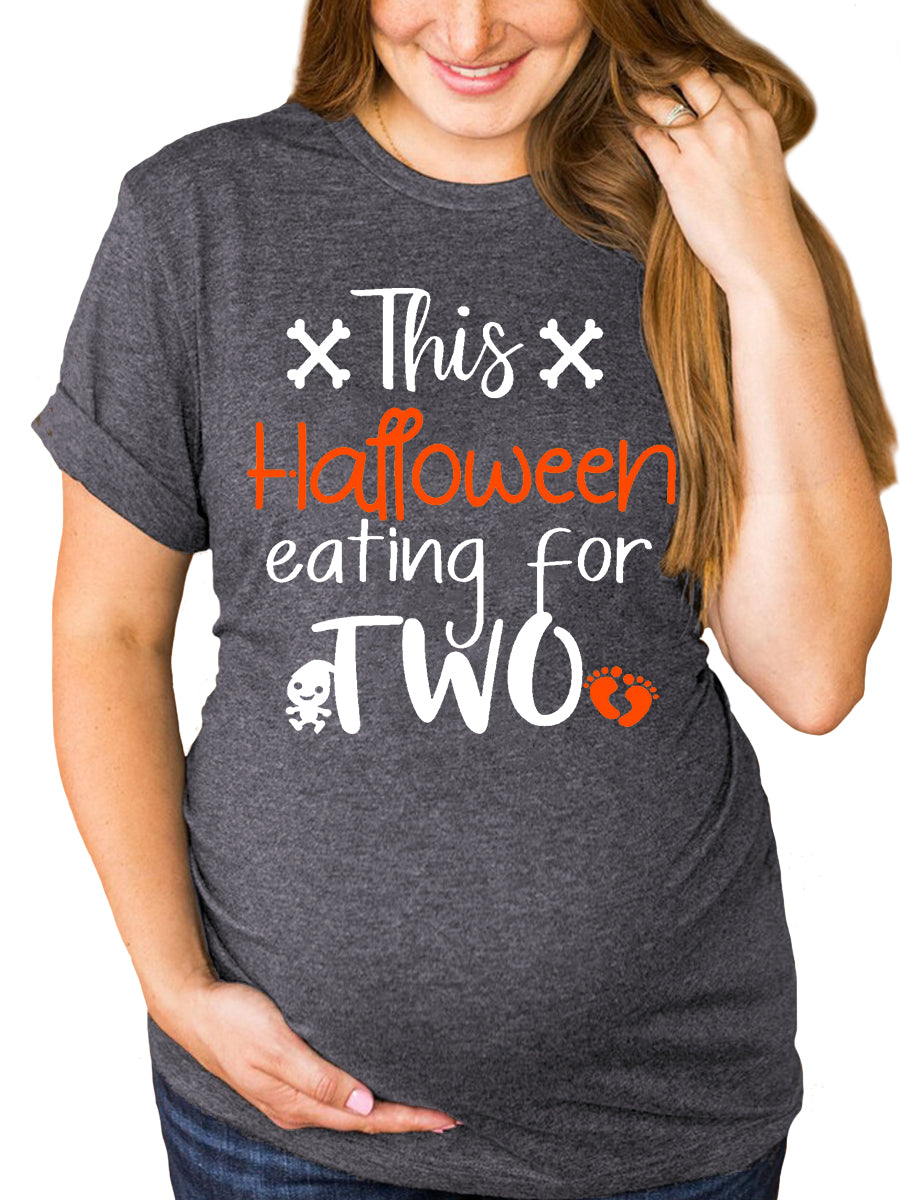 This Halloween Eating for Two Maternity Shirt