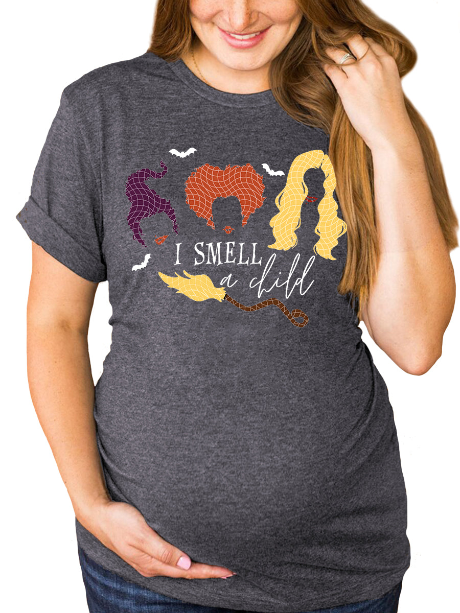 I Smell A Child Hocus Pocus Maternity Shirt