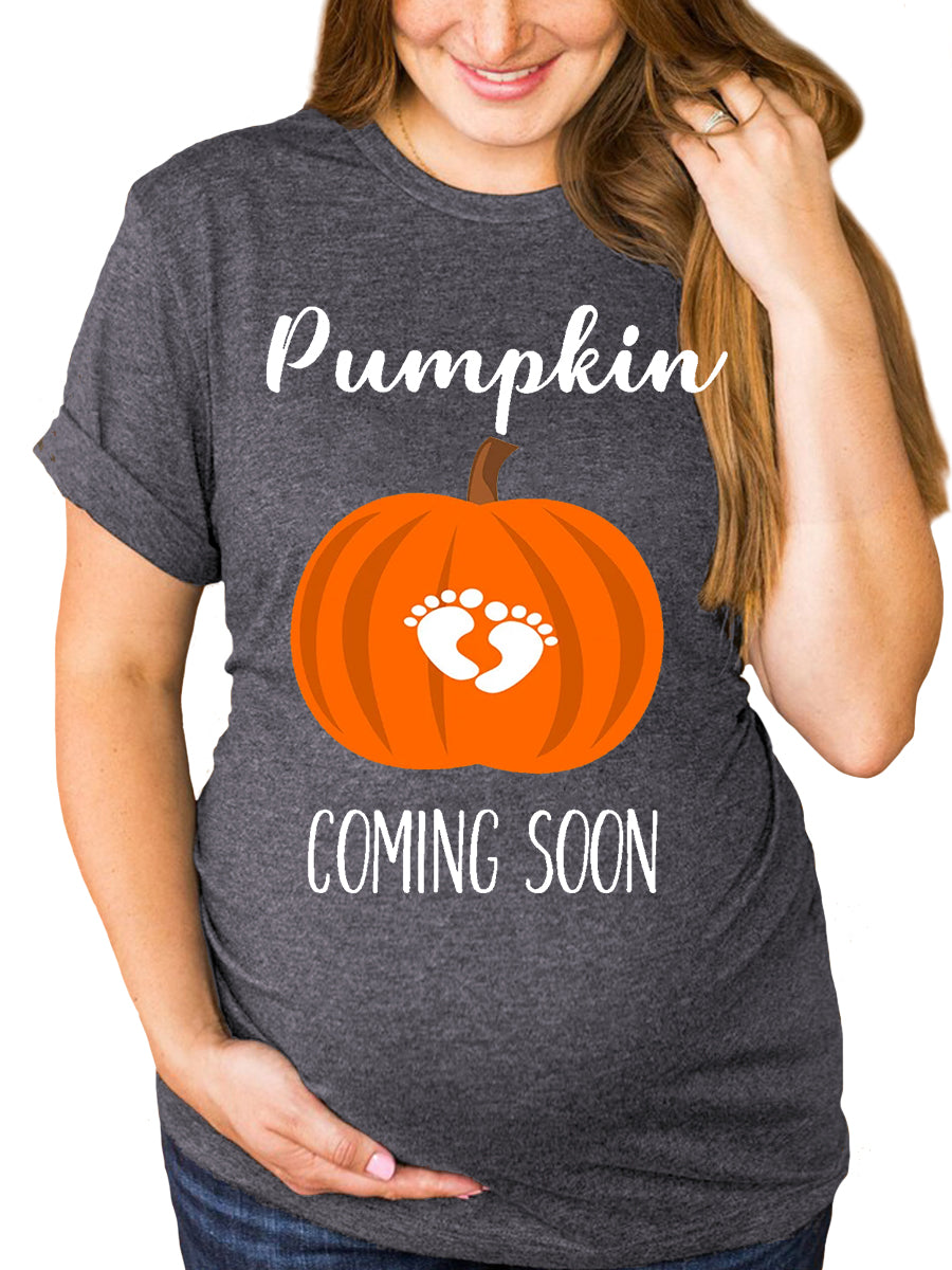 Pumpkin Coming Soon Maternity Shirt