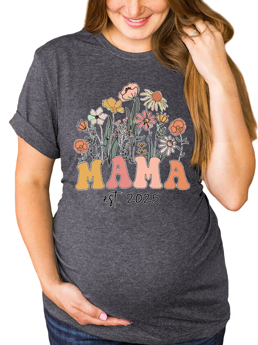 Mama Est. 2024/2025 Maternity Shirt