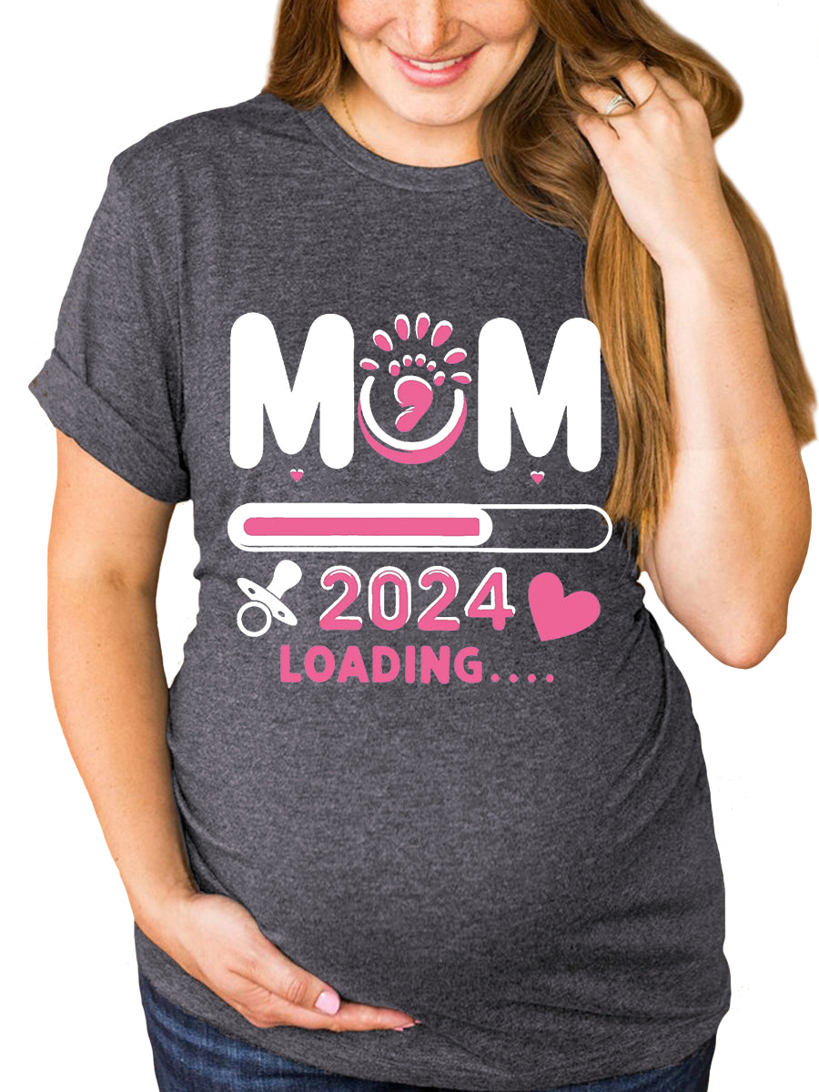 Mom 2024/2025 Loading Maternity Shirt