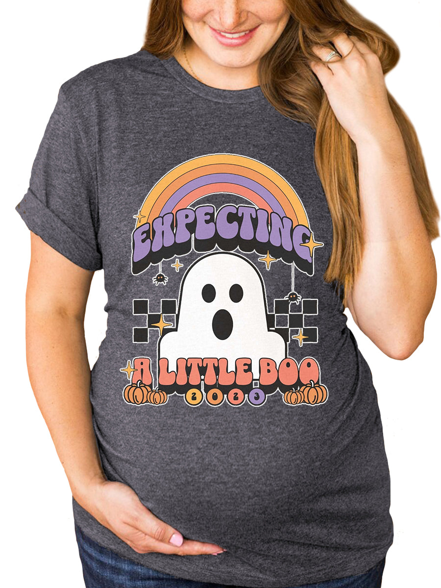 Expecting A Little Boo Maternity Shirt